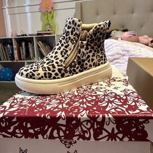 Self Esteem Black and White Animal Print Shoes